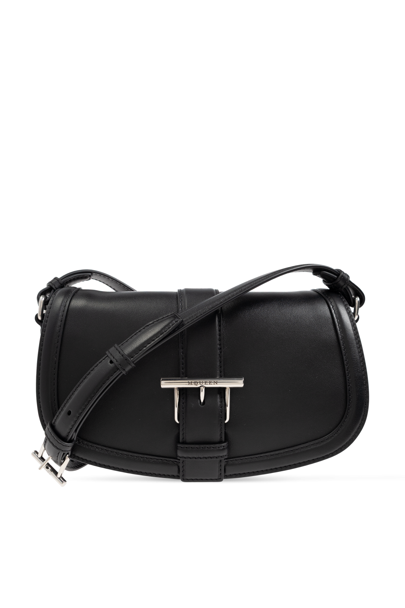 ショルダーバッグ・ポシェット alexander mcqueen SS25 T-BAR SATCHEL (827111 1MAAN2050) Women's T-Bar Satchel in Black | Alexander McQueen US